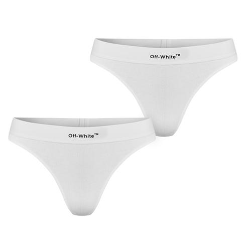 OFF WHITE - Helvetica Logo Bi Pack Thong