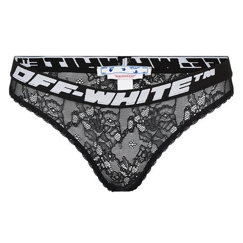 OFF WHITE - Lace Band Thong