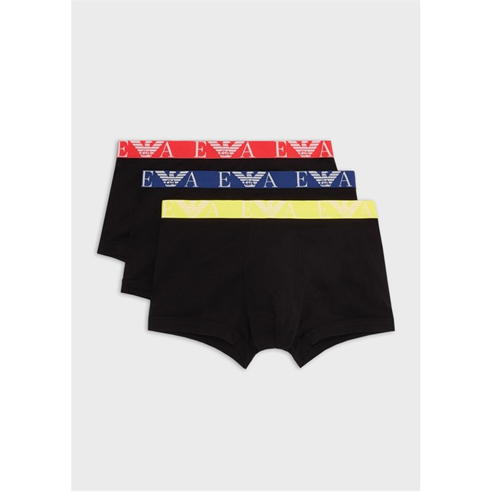 EMPORIO ARMANI - 3 Pack Monogram Logo Trunks