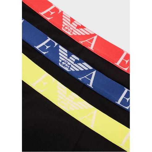 EMPORIO ARMANI - 3 Pack Monogram Logo Trunks