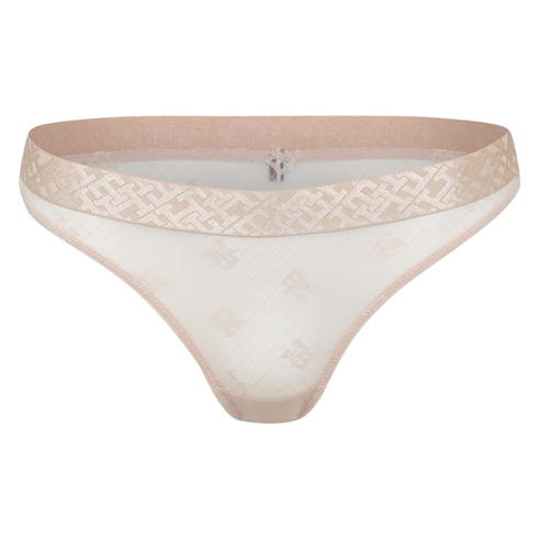 TOMMY HILFIGER - Sheer Monogram Thong