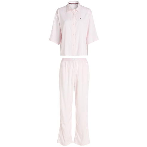 Tommy Hilfiger - SHORT SLEEVE WOVEN PYJ SET