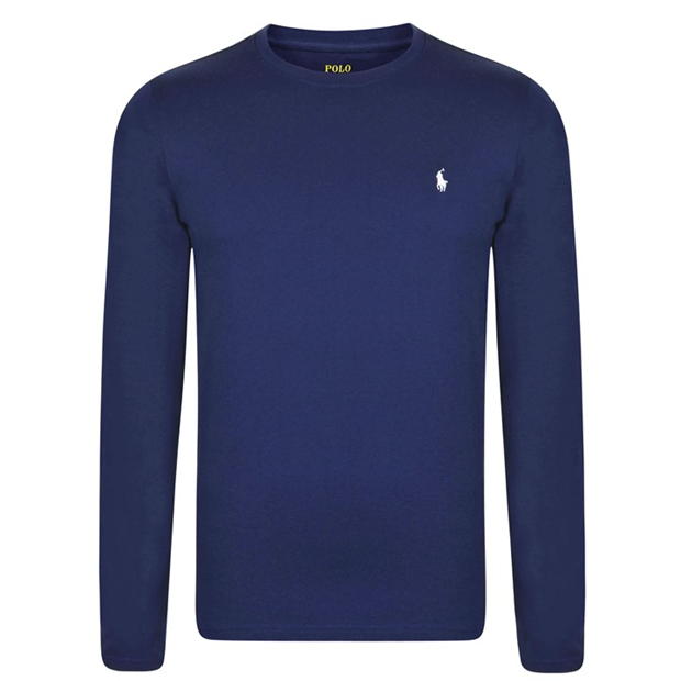 ralph lauren navy long sleeve shirt