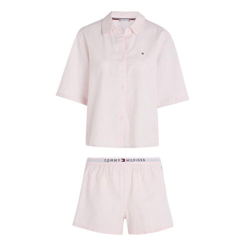 Tommy Hilfiger - SHORT SLEEVE LINNEN PJ SET