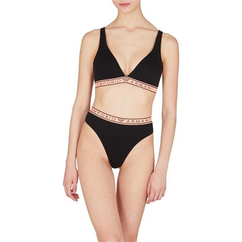Emporio Armani - Logo Triangle Bralette