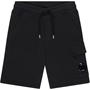 Black 60100 - CP COMPANY - Boys Lens Fleece Shorts