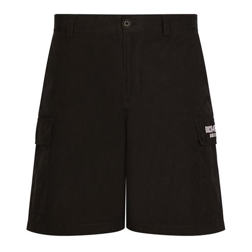 DOLCE AND GABBANA - Dg Vib3 Patch Faille Cargo Shorts