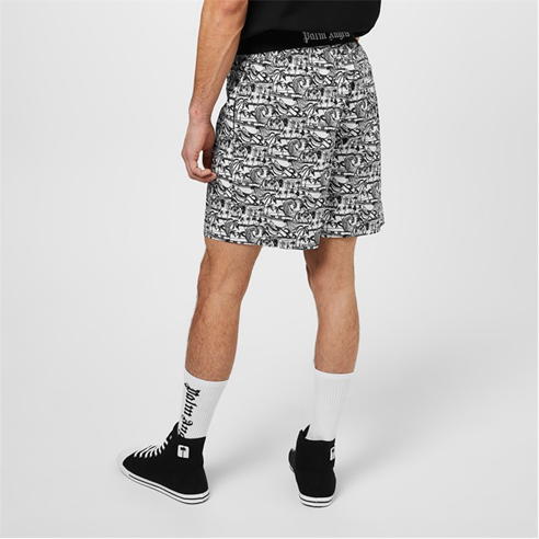 PALM ANGELS - Beach Print Shorts