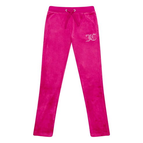 JUICY COUTURE - Girls Diamante Velour Bootcut Joggers