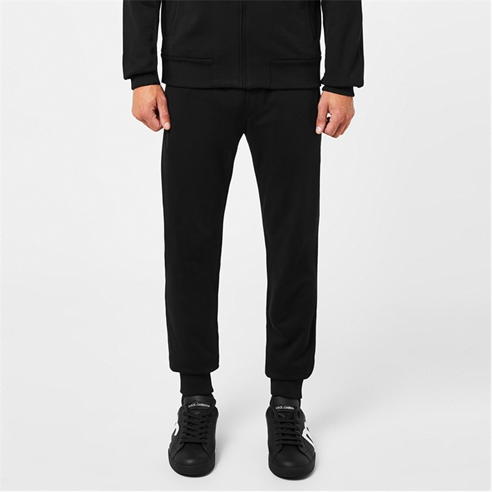 DOLCE AND GABBANA - Rubber Plate Logo Jogging Bottoms