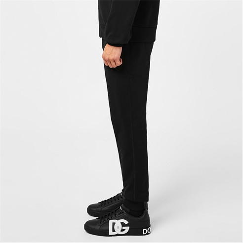 DOLCE AND GABBANA - Rubber Plate Logo Jogging Bottoms
