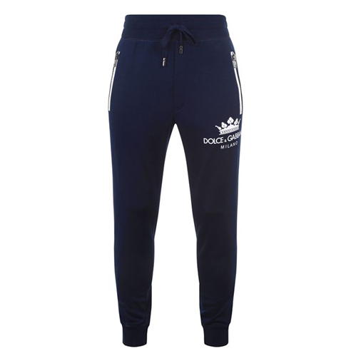 DOLCE AND GABBANA - Milano Logo Jogging Bottoms