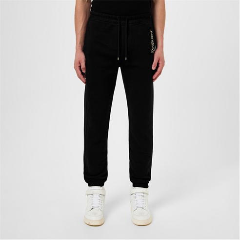 SAINT LAURENT - Logo Fleece Joggers