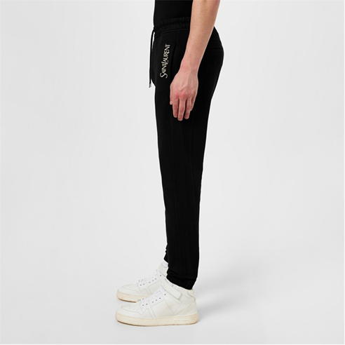 SAINT LAURENT - Logo Fleece Joggers