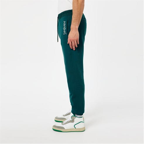SAINT LAURENT - Logo Fleece Joggers