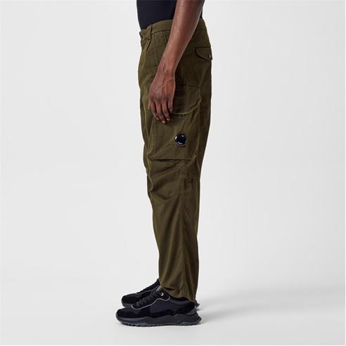 CP COMPANY - Garment Dyed Stretch Sateen Cargo Pants