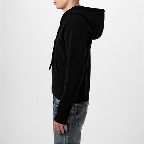 SAINT LAURENT - Crossover Detail Jersey Hoodie