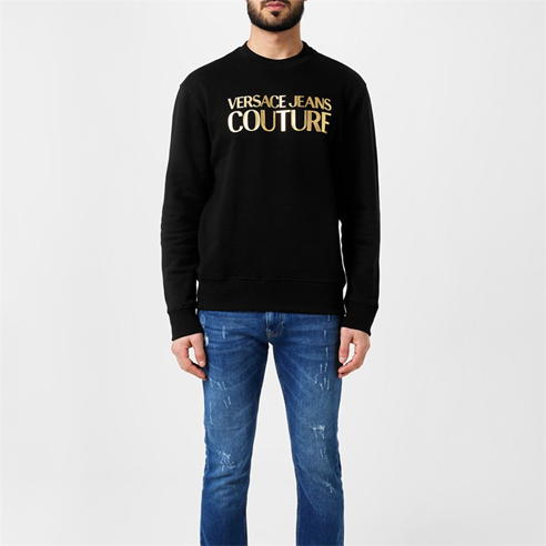 VERSACE JEANS COUTURE - Gold Logo Sweatshirt