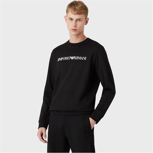 EMPORIO ARMANI - Logo Fleece Jumper