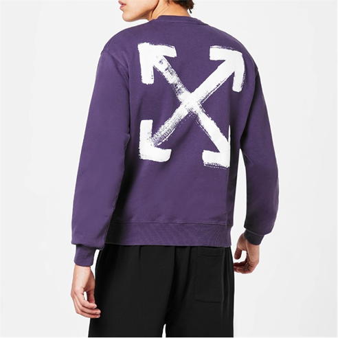 OFF WHITE - Paint Arrow Crew Neck Sweatshirt