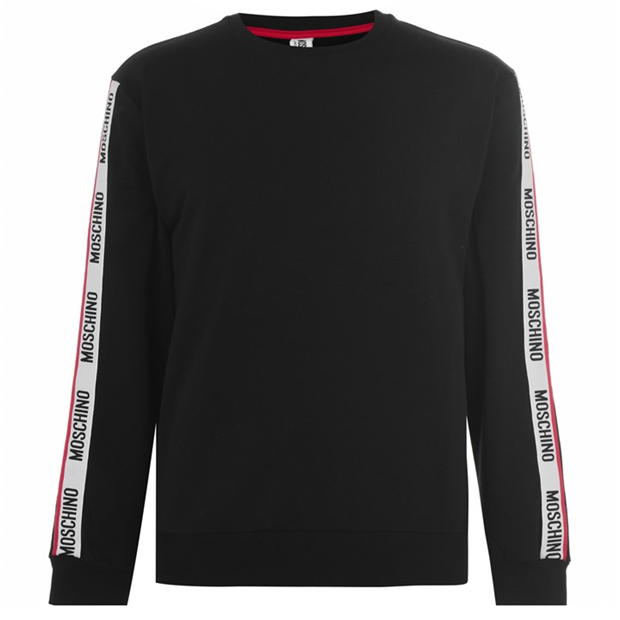 moschino tape hoodie