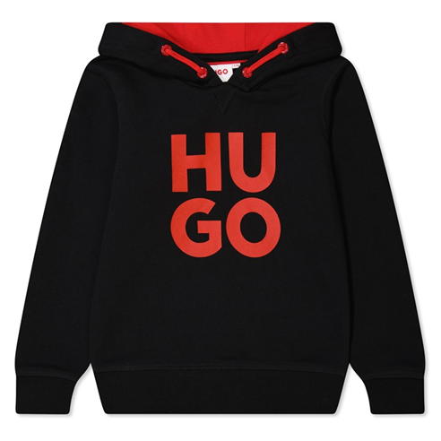HUGO - Boys Large Logo Hoodie