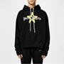 Black 1018 - PALM ANGELS - Star Spray Hoodie