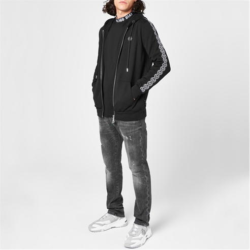 PHILIPP PLEIN - Tape Zip Hoodie