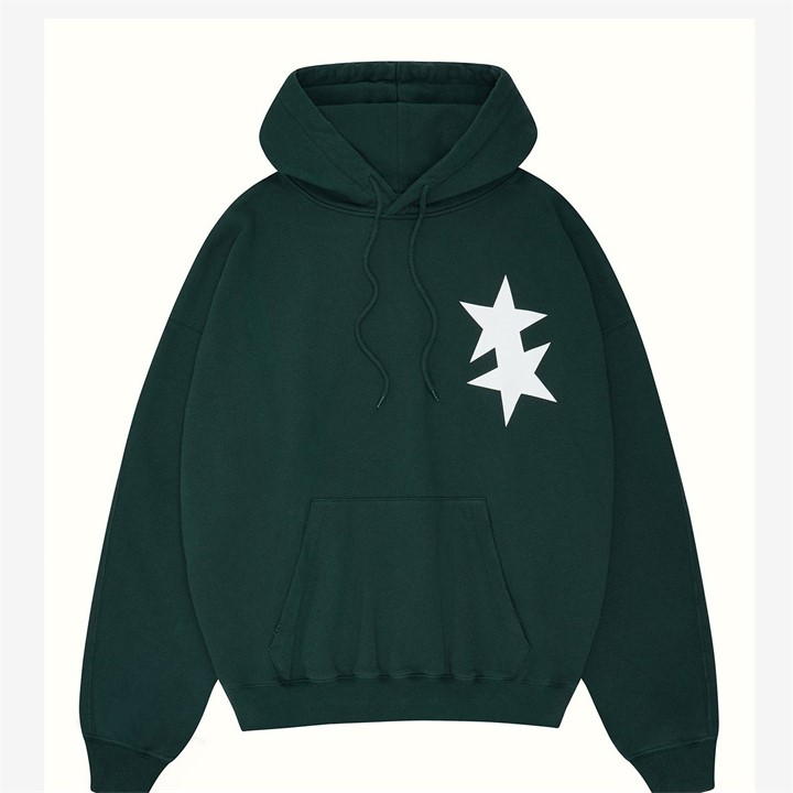 TOMMY HILFIGER Monogram Flag Hoodie Mens - Green