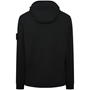 Black V0029 - STONE ISLAND - Ghost Cotton Heavy Fleece Hooded Sweatshirt