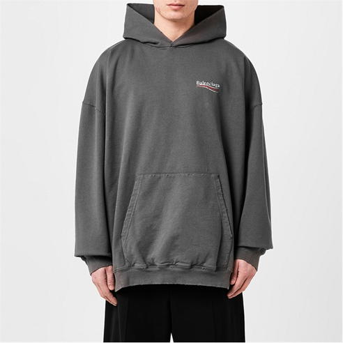 BALENCIAGA - Logo Political Hoodie