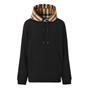 Black A1189 - BURBERRY - Samuel Check Over-The-Head Hoodie