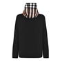 Black A1189 - BURBERRY - Samuel Check Over-The-Head Hoodie