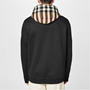 Black A1189 - BURBERRY - Samuel Check Over-The-Head Hoodie