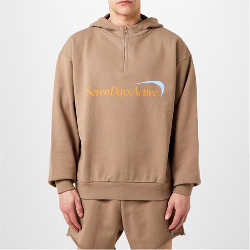 7 DAYS ACTIVE - Logo Half Zip Hoodie