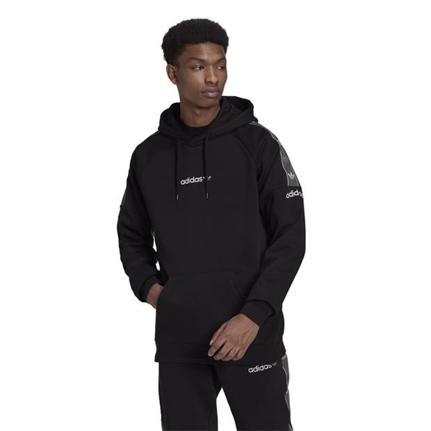 Adidas originals discount tape fleece hoodie