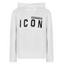 White DQ100 - DSQUARED2 - Boy'S Basic Logo Oth Hoodie