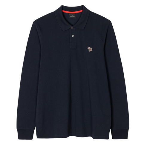 PS Paul Smith - Long Sleeve Zebra Polo Shirt