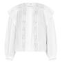 White 20Wh - ISABEL MARANT ETOILE - Georgina Lace Cotton Blouse