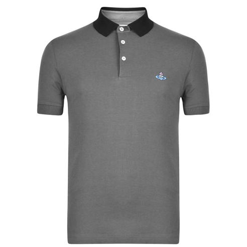 VIVIENNE WESTWOOD - Contrasting Collar Polo Shirt