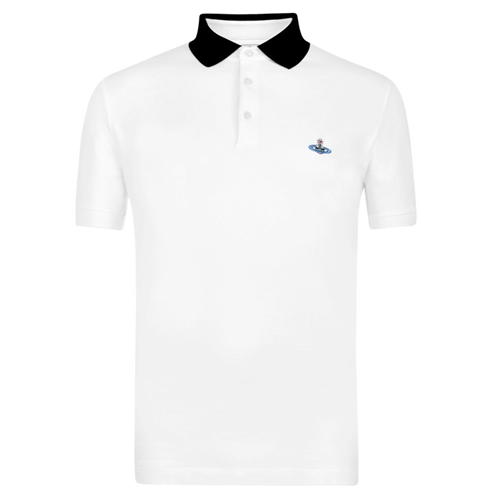 VIVIENNE WESTWOOD - Contrasting Collar Polo Shirt