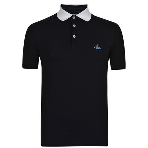 VIVIENNE WESTWOOD - Contrasting Collar Polo Shirt