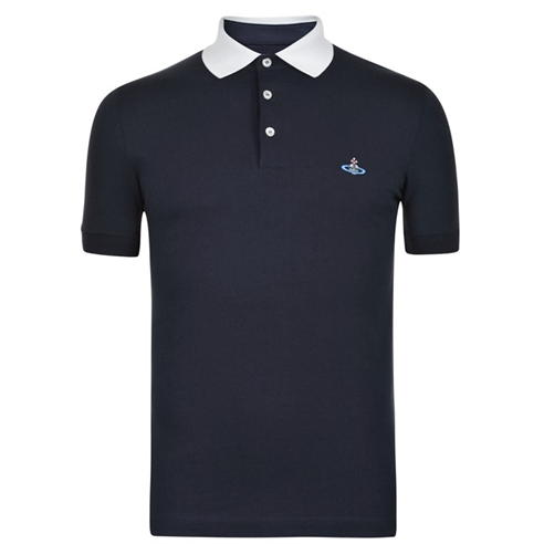 VIVIENNE WESTWOOD - Contrasting Collar Polo Shirt