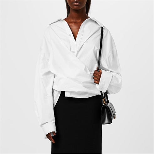 BALENCIAGA - Wrap Cotton Shirt