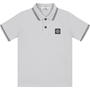 White V1093 - STONE ISLAND - Boys Tipped Polo Shirt
