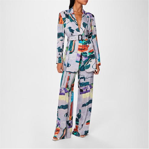 Paul Smith - Printed Tie Waist Trousers
