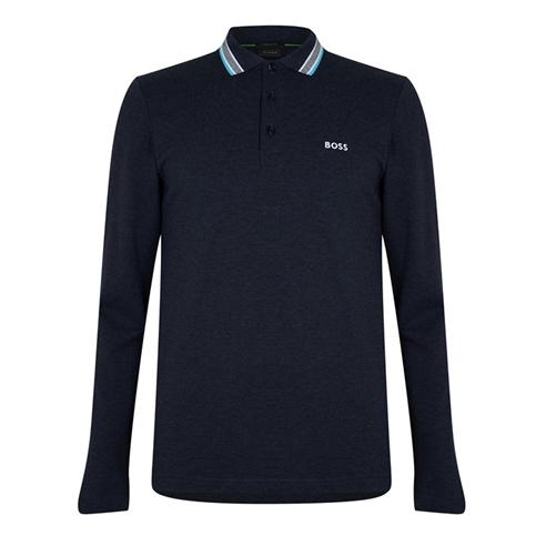Boss - Plisy Long Sleeve Polo Shirt