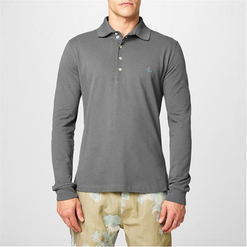 VIVIENNE WESTWOOD - Long Sleeved Polo Shirt