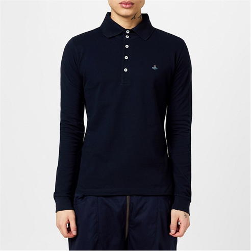 VIVIENNE WESTWOOD - Long Sleeved Polo Shirt