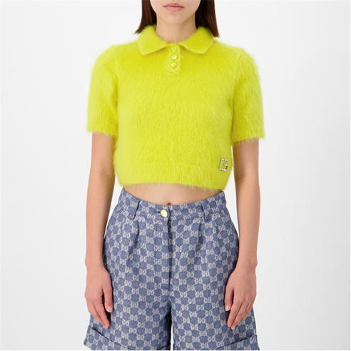 GUCCI - Silk Cashmere And Mohair Polo Jumper